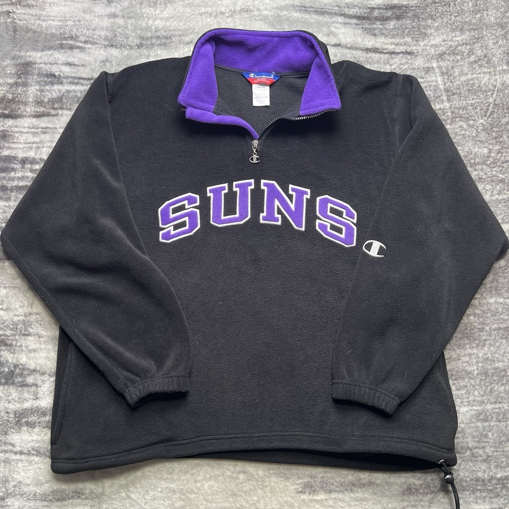 Vintage Champion Phoenix Suns 1/4 Zip Sweatshirt Men's L NBA Basketball Warmup